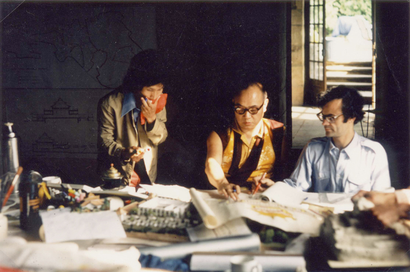 Première cérémonie de la Coiffe Noire à Dhagpo Kagyu Ling