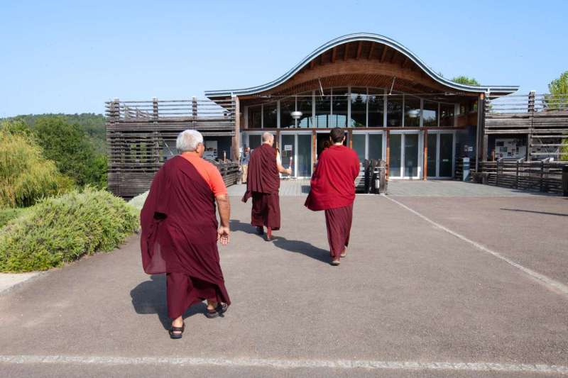 Son Éminence Trungram Gyatrul Rinpoché à Dhagpo Kagyu Ling