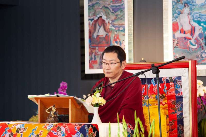 Son Éminence Trungram Gyatrul Rinpoché à Dhagpo Kagyu Ling