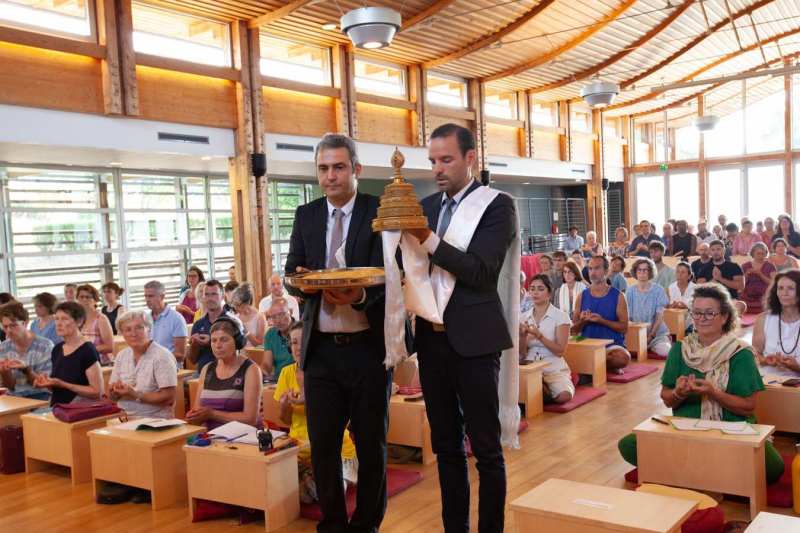 Son Éminence Trungram Gyatrul Rinpoché à Dhagpo Kagyu Ling