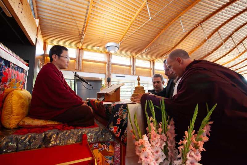 Son Éminence Trungram Gyatrul Rinpoché à Dhagpo Kagyu Ling