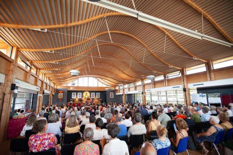 Son Éminence Trungram Gyatrul Rinpoché à Dhagpo Kagyu Ling