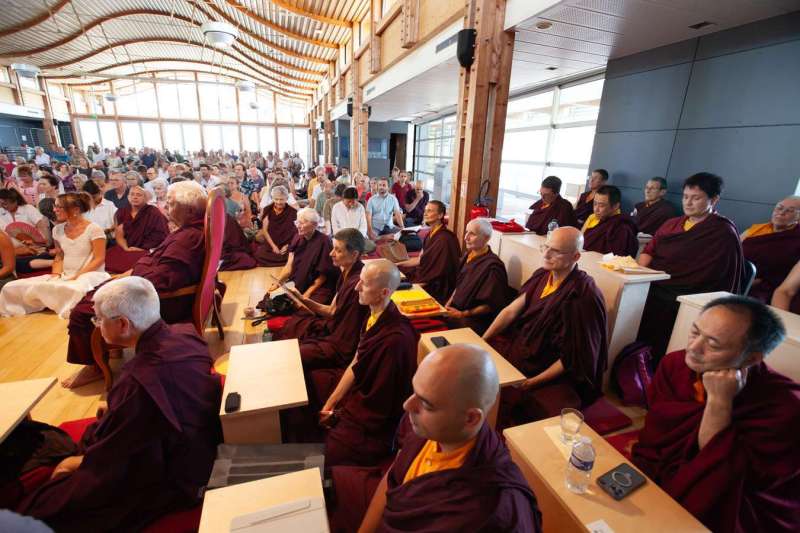 Son Éminence Trungram Gyatrul Rinpoché à Dhagpo Kagyu Ling