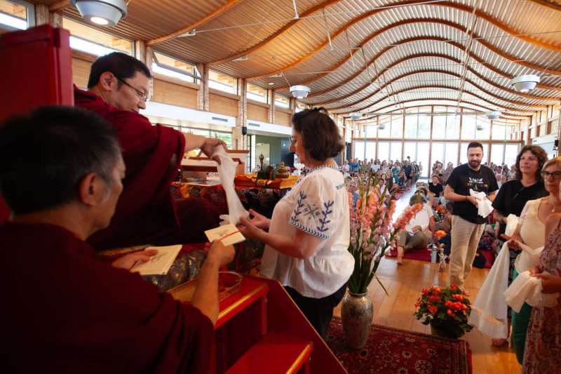 Son Éminence Trungram Gyatrul Rinpoché à Dhagpo Kagyu Ling