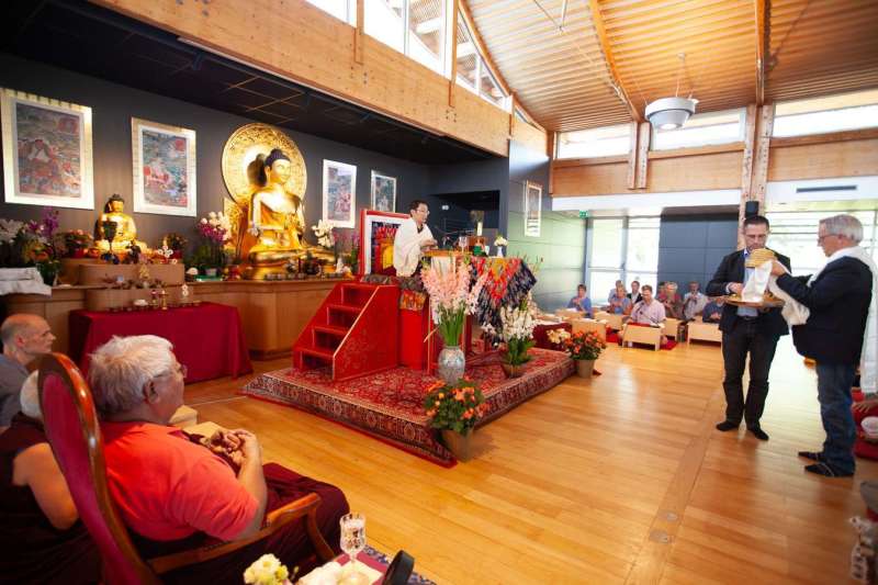 Son Éminence Trungram Gyatrul Rinpoché à Dhagpo Kagyu Ling