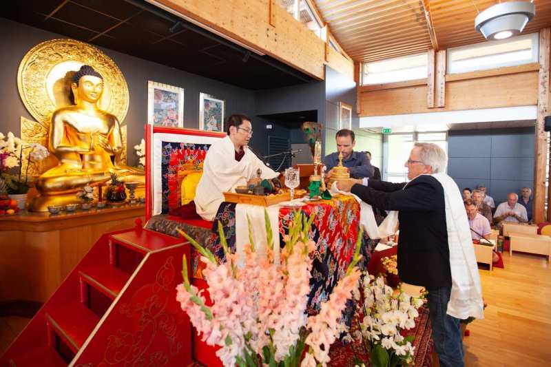 Son Éminence Trungram Gyatrul Rinpoché à Dhagpo Kagyu Ling