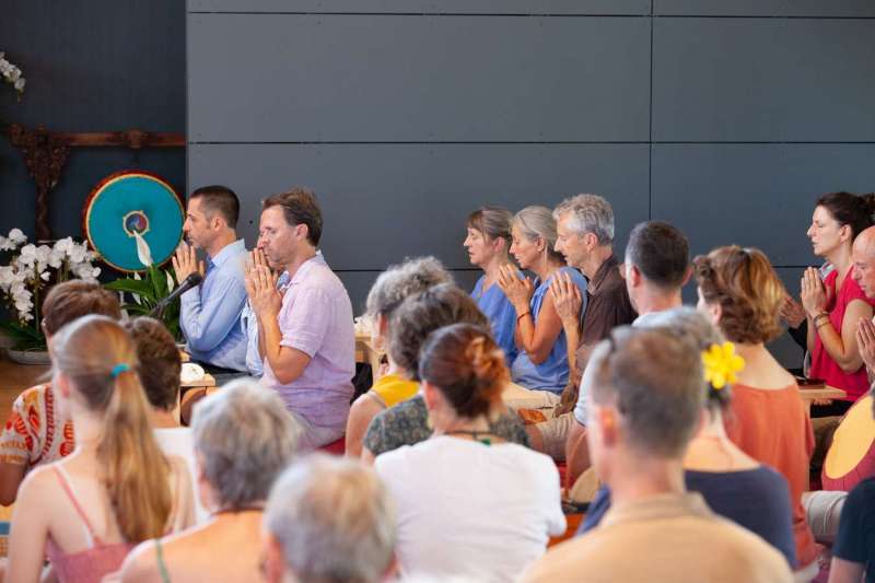 Son Éminence Trungram Gyatrul Rinpoché à Dhagpo Kagyu Ling