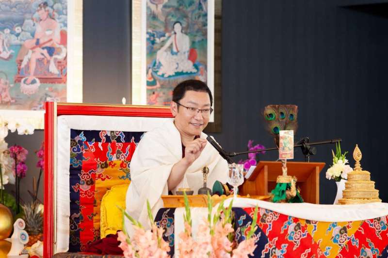 Son Éminence Trungram Gyatrul Rinpoché à Dhagpo Kagyu Ling