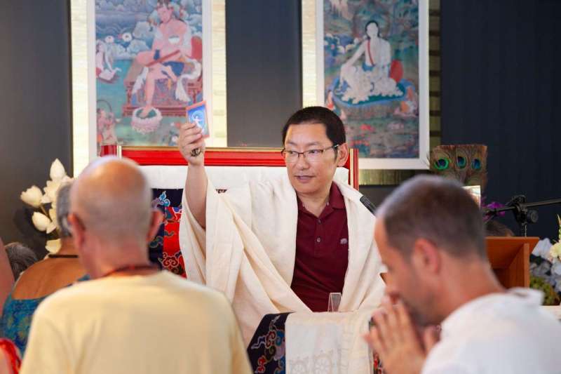 Son Éminence Trungram Gyatrul Rinpoché à Dhagpo Kagyu Ling