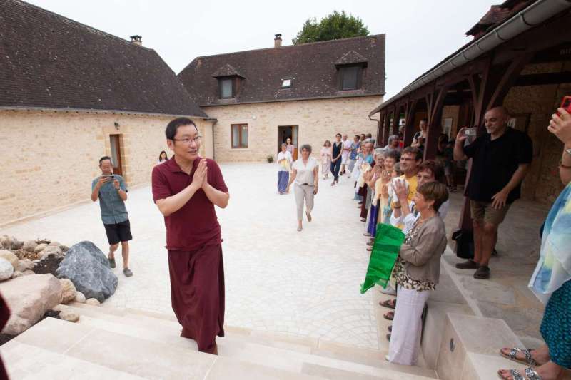 Son Éminence Trungram Gyatrul Rinpoché à Dhagpo Kagyu Ling