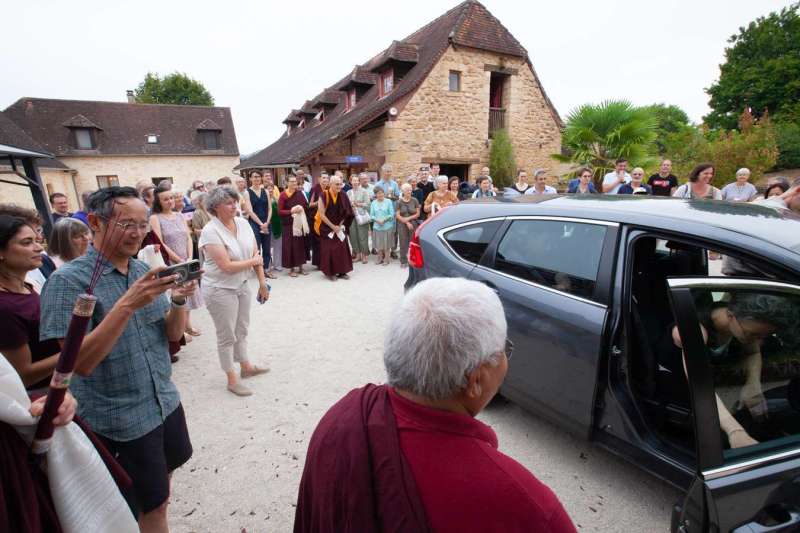Son Éminence Trungram Gyatrul Rinpoché à Dhagpo Kagyu Ling