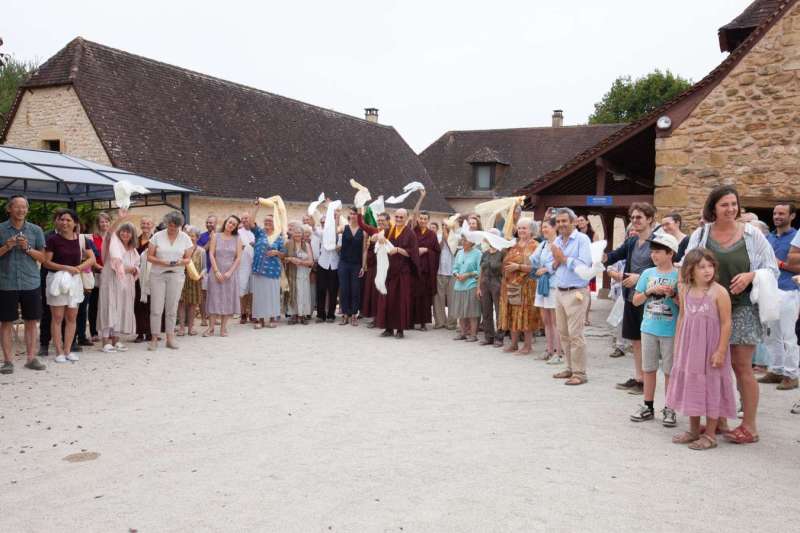 Son Éminence Trungram Gyatrul Rinpoché à Dhagpo Kagyu Ling