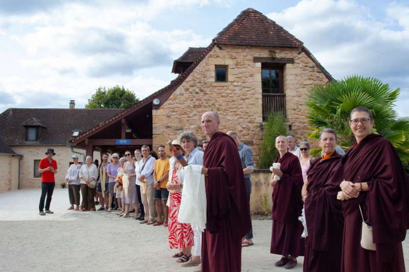 Son Éminence Trungram Gyatrul Rinpoché à Dhagpo Kagyu Ling