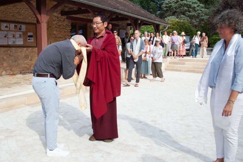 Son Éminence Trungram Gyatrul Rinpoché à Dhagpo Kagyu Ling