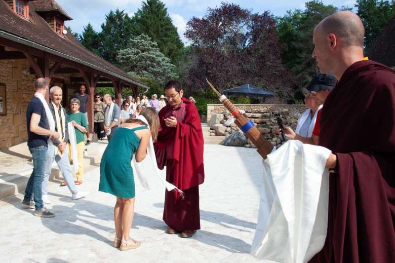 Son Éminence Trungram Gyatrul Rinpoché à Dhagpo Kagyu Ling