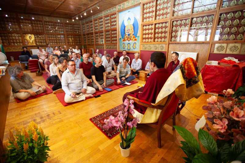 Son Éminence Trungram Gyatrul Rinpoché à Dhagpo Kagyu Ling