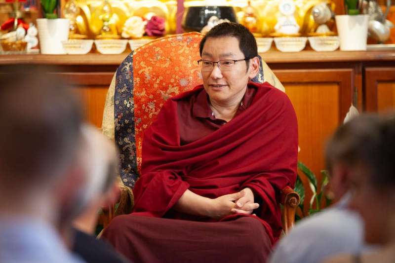 Son Éminence Trungram Gyatrul Rinpoché à Dhagpo Kagyu Ling