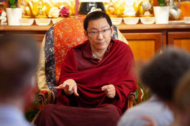 Son Éminence Trungram Gyatrul Rinpoché à Dhagpo Kagyu Ling