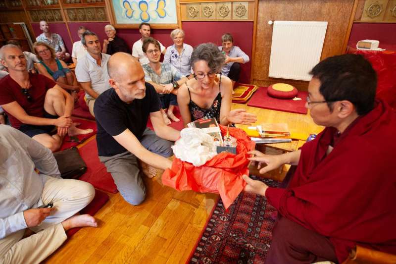 Son Éminence Trungram Gyatrul Rinpoché à Dhagpo Kagyu Ling