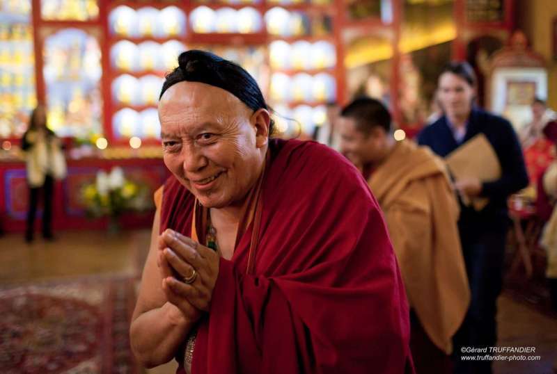 Karmapa reçoit de Pewar Rinpoché la transmission du Trésor des instructions précieuses
