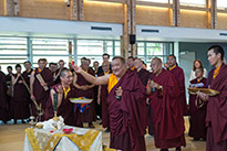 Inauguration du bâtiment par Kunzig Shamar Rinpoché, le 13 juin 2013