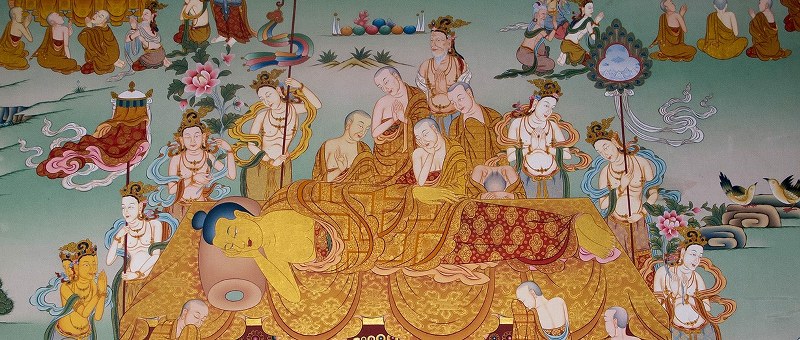 Ilustration : fresque du monastère de Kopan (Katmandou)
