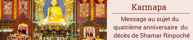 Karmapa anniversaire parinirvana SR