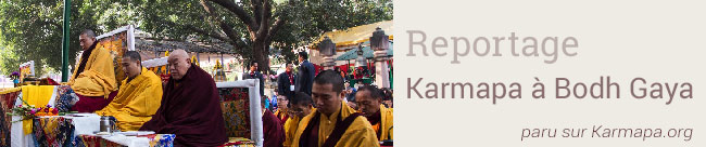 Karmapa à Bodh Gaya