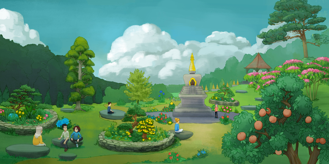 Dhagpo Kagyu Ling | Le jardin pour méditer