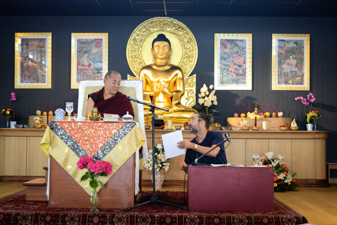 Khenpo Chödrak Rinpoché et Christian Masse, juillet 2016