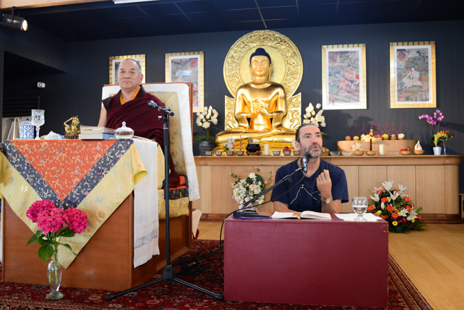 Khenpo Chödrak Rinpoché et Christian Masse, juillet 2016