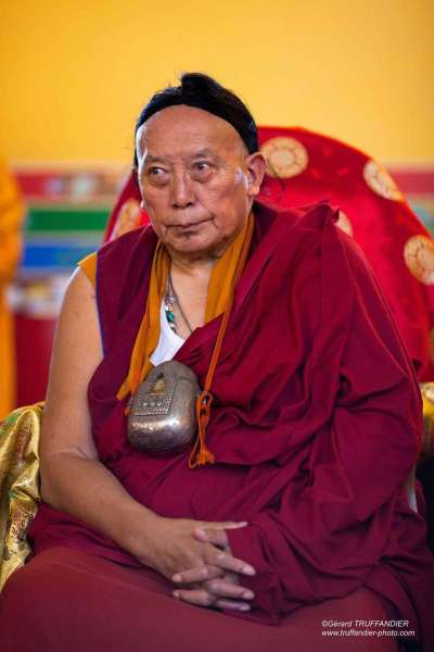 Karmapa reçoit de Pewar Rinpoché la transmission du Trésor des instructions précieuses