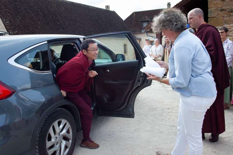 Son Éminence Trungram Gyatrul Rinpoché à Dhagpo Kagyu Ling