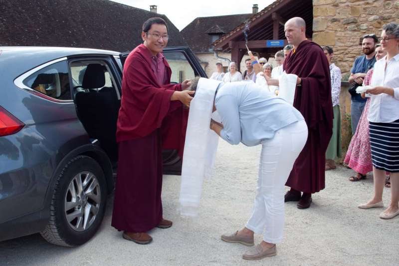 Son Éminence Trungram Gyatrul Rinpoché à Dhagpo Kagyu Ling