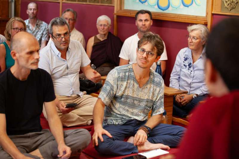 Son Éminence Trungram Gyatrul Rinpoché à Dhagpo Kagyu Ling