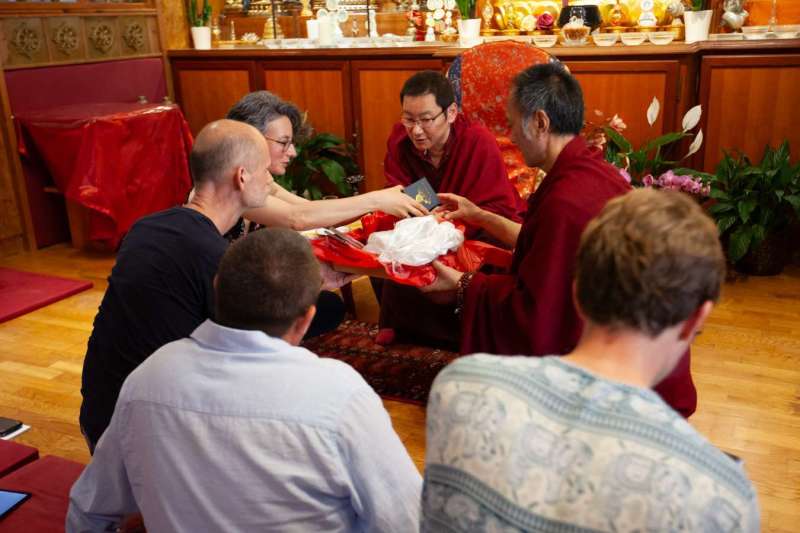 Son Éminence Trungram Gyatrul Rinpoché à Dhagpo Kagyu Ling