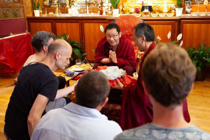 Son Éminence Trungram Gyatrul Rinpoché à Dhagpo Kagyu Ling