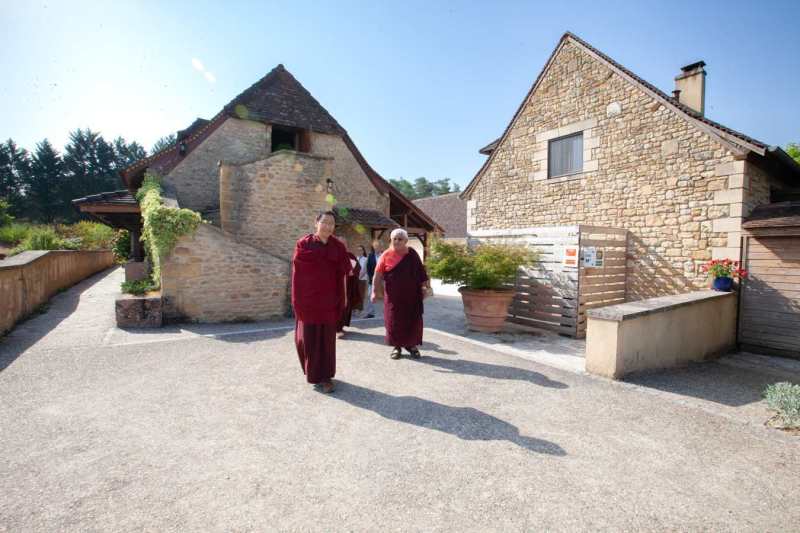 Son Éminence Trungram Gyatrul Rinpoché à Dhagpo Kagyu Ling