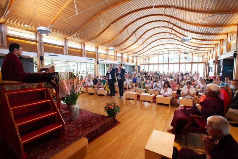 Son Éminence Trungram Gyatrul Rinpoché à Dhagpo Kagyu Ling