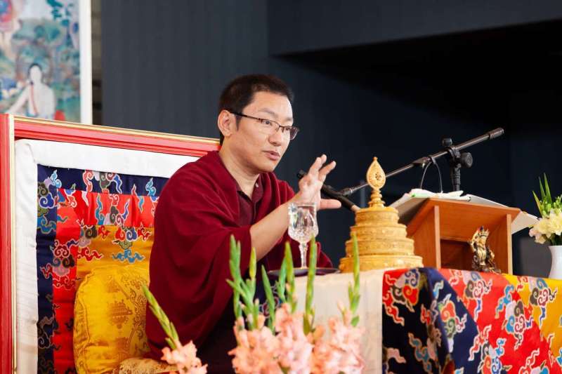 Son Éminence Trungram Gyatrul Rinpoché à Dhagpo Kagyu Ling