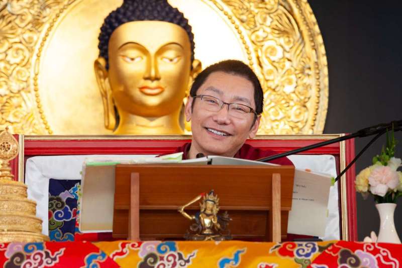 Son Éminence Trungram Gyatrul Rinpoché à Dhagpo Kagyu Ling