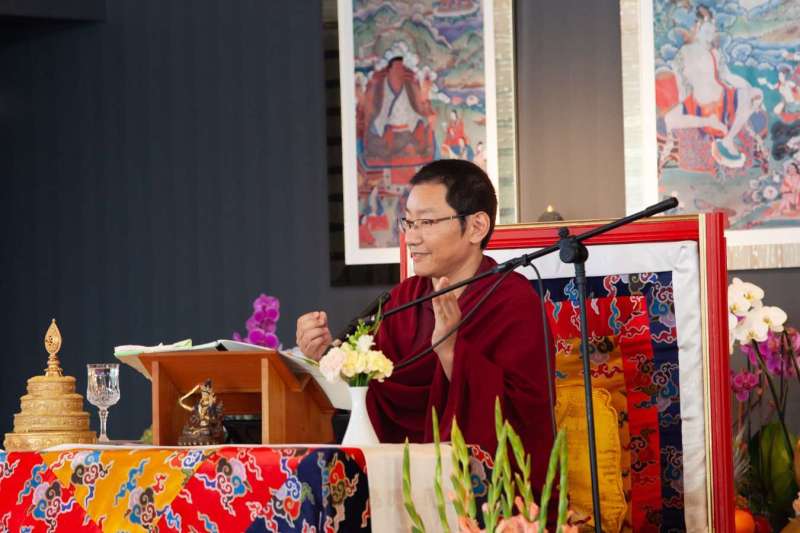 Son Éminence Trungram Gyatrul Rinpoché à Dhagpo Kagyu Ling