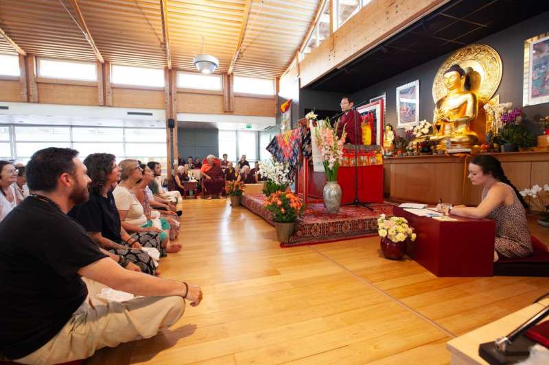 Son Éminence Trungram Gyatrul Rinpoché à Dhagpo Kagyu Ling