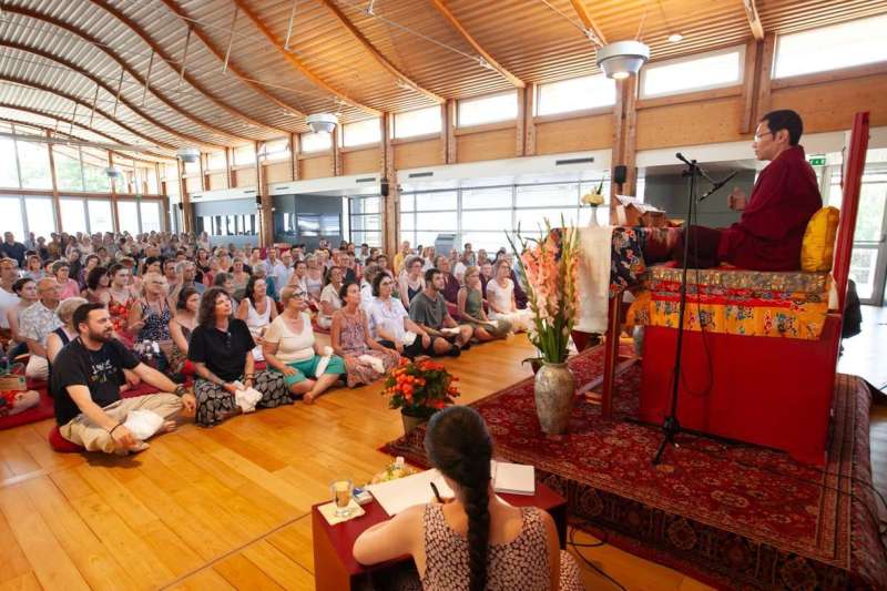 Son Éminence Trungram Gyatrul Rinpoché à Dhagpo Kagyu Ling