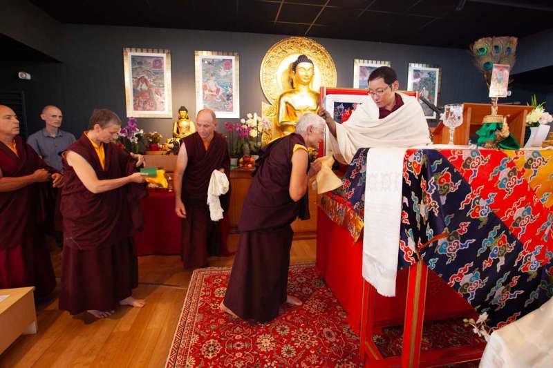 Son Éminence Trungram Gyatrul Rinpoché à Dhagpo Kagyu Ling