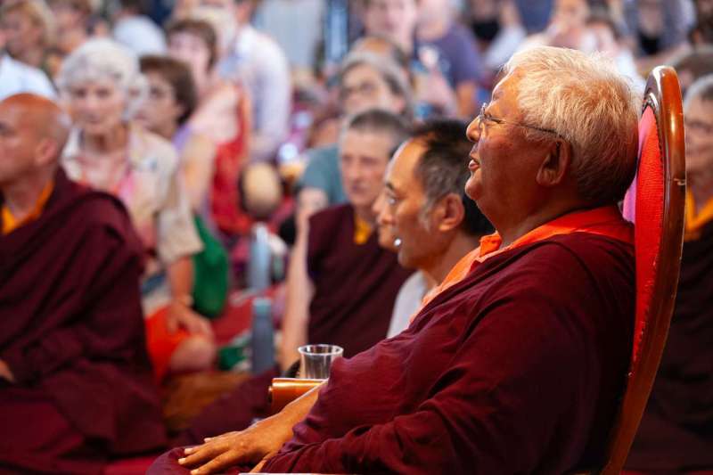 Son Éminence Trungram Gyatrul Rinpoché à Dhagpo Kagyu Ling