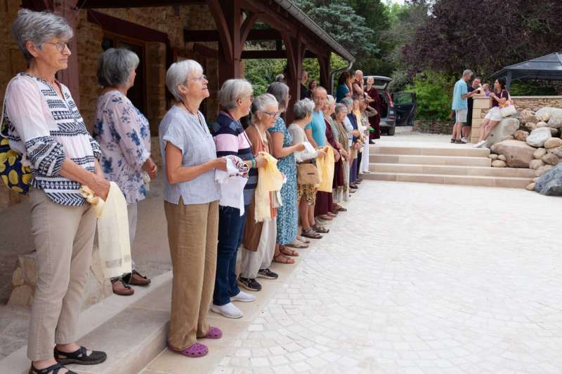 Son Éminence Trungram Gyatrul Rinpoché à Dhagpo Kagyu Ling