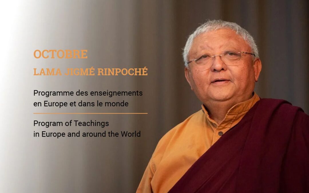 October: Lama Jigme Rinpoche’s teaching schedule in Europe and around the world