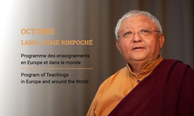 Octobre – Programme des enseignements de lama Jigmé Rinpoché en Europe et dans le monde