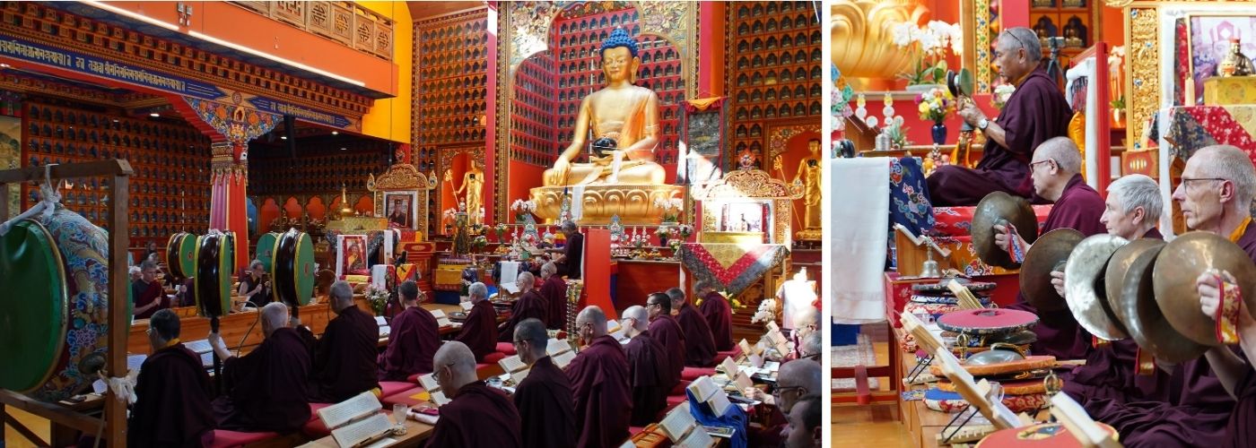 Accumulation de la pratique de Mahakala, en présence de Nendo Rinpoche, à Dhagpo Kundreul Ling